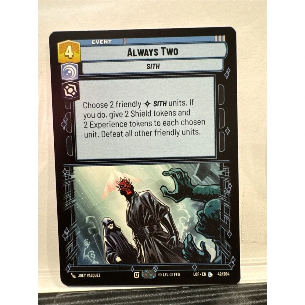 Star Wars Unlimited Always Two 42/264 Legendary Event Card Near Mint